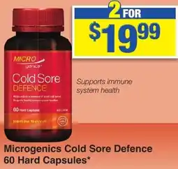 My Chemist Microgenics Cold Sore Defence 60 Hard Capsules offer