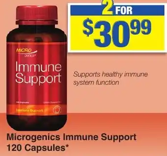 My Chemist Microgenics Immune Support 120 Capsules offer