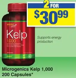 My Chemist Microgenics Kelp 1,000 200 Capsules offer