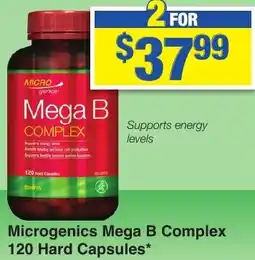 My Chemist Microgenics Mega B Complex 120 Hard Capsules offer