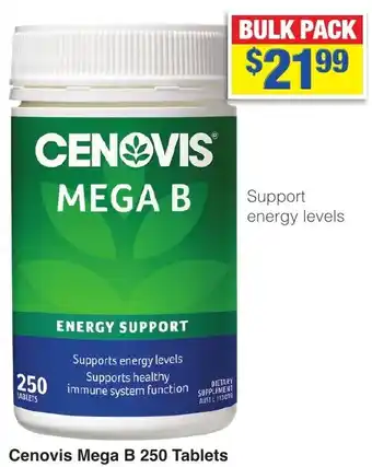 My Chemist Cenovis Mega B 250 Tablets offer