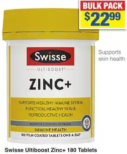 My Chemist Swisse Ultiboost Zinc+ 180 Tablets offer