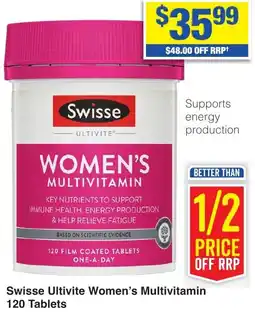 My Chemist Swisse Ultivite Women's Multivitamin 120 Tablets offer