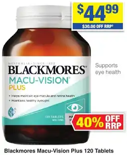 My Chemist Blackmores Macu-Vision Plus 120 Tablets offer