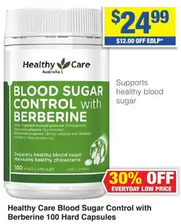 My Chemist Healthy Care Blood Sugar Control with Berberine 100 Hard Capsules offer