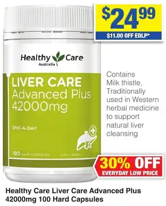 My Chemist Healthy Care Liver Care Advanced Plus 42000mg 100 Hard Capsules offer