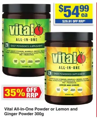 My Chemist Vital All-In-One Powder or Lemon and Ginger Powder offer