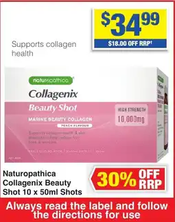 My Chemist Naturopathica Collagenix Beauty Shot Shots offer