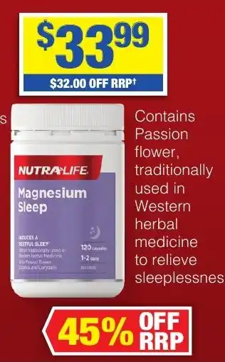 My Chemist Nutra-Life Magnesium Sleep offer