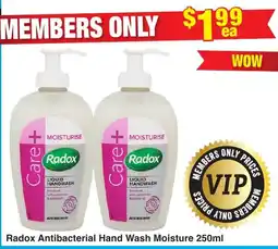 My Chemist Radox Antibacterial Hand Wash Moisture offer