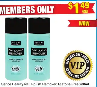 My Chemist Sence Beauty Nail Polish Remover Acetone Free offer