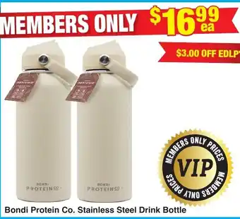 My Chemist Bondi Protein Co. Stainless Steel Drink Bottle offer