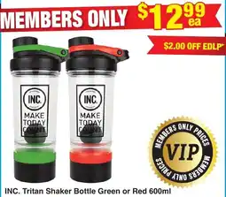 My Chemist INC. Tritan Shaker Bottle Green or Red offer