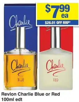 My Chemist Revlon Charlie Blue or Red edt offer