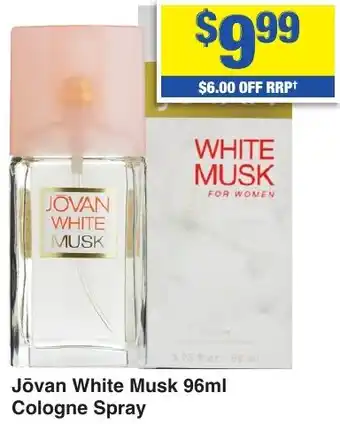 My Chemist Jōvan White Musk Cologne Spray offer