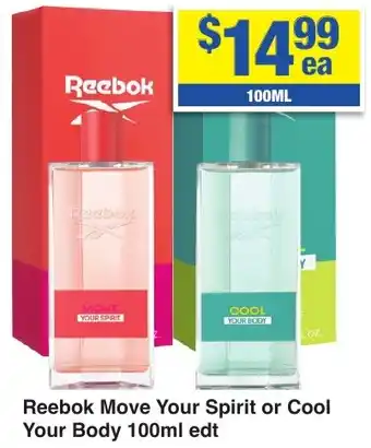 My Chemist Reebok Move Your Spirit or Cool Your BodyReebok edt offer