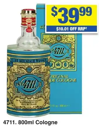 My Chemist 4711. Cologne offer