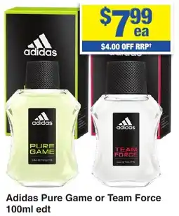 My Chemist Adidas Pure Game or Team Force edt offer