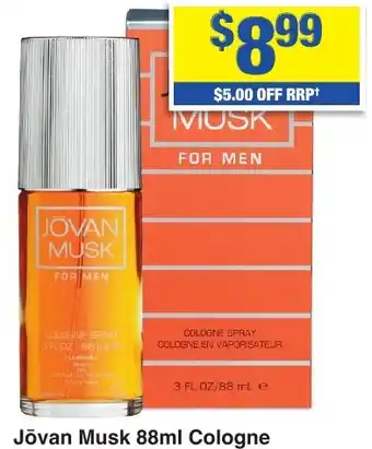 My Chemist Jōvan Musk Cologne offer