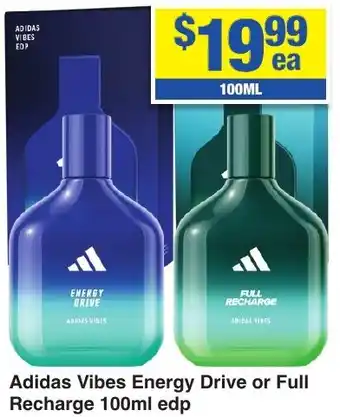 My Chemist Adidas Vibes Energy Drive or Full Recharge edp offer