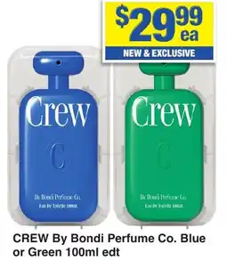 My Chemist CREW By Bondi Perfume Co. Blue or Green offer