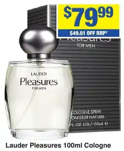 My Chemist Lauder Pleasures Cologne offer