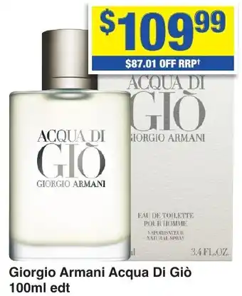 My Chemist Giorgio Armani Acqua Di Giò edt offer