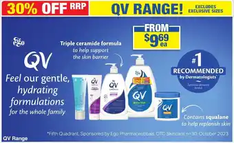 My Chemist QV Range offer