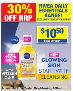 My Chemist Nivea Micellar Water Brightening offer