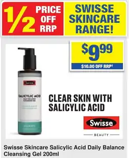 My Chemist Swisse Skincare Salicylic Acid Daily Balance Cleansing Gel offer