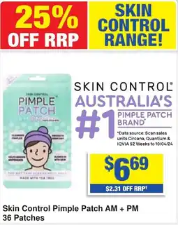 My Chemist Skin Control Pimple Patch AM + PM 36 Patches offer