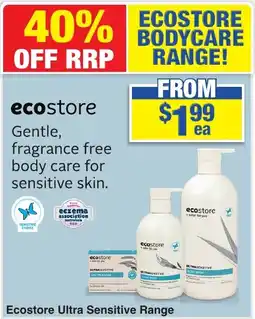 My Chemist Ecostore Ultra Sensitive Range offer