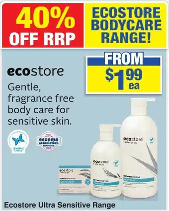 My Chemist Ecostore Ultra Sensitive Range offer