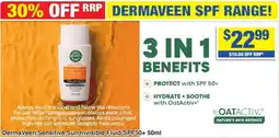 My Chemist DermaVeen Sensitive Sun Invisible Fluid SPF50+ offer