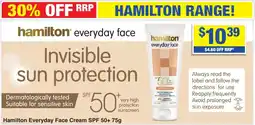 My Chemist Hamilton Everyday Face Cream SPF 50+ offer