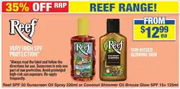 My Chemist Reef SPF 50 Sunscreen Oil Spray or Coconut Shimmer Oil Bronze Glow SPF 15+ offer