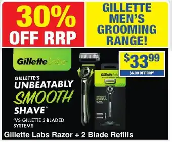 My Chemist Gillette Labs Razor + 2 Blade Refills offer