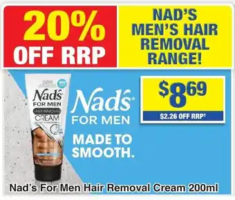 My Chemist Nad's For Men Hair Removal Cream offer