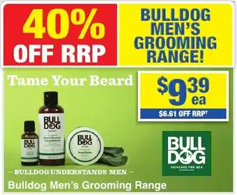 My Chemist Bulldog Men's Grooming Range offer