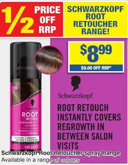 My Chemist Schwarzkopf Root Retoucher Spray Range offer