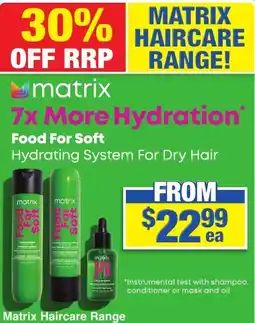 My Chemist Matrix Haircare Range offer