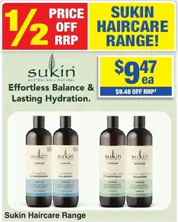 My Chemist Sukin Haircare Range offer