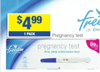 My Chemist Freedom Mid Stream Pregnancy Test 1 Pack offer