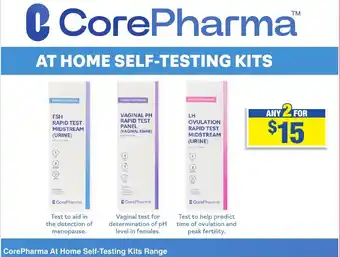 My Chemist CorePharma At Home Self-Testing Kits Range offer