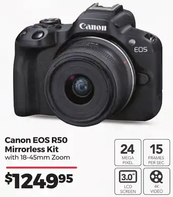 Teds Cameras Canon EOS R50 Mirrorless Kit offer