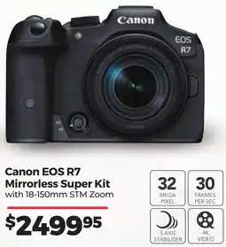 Teds Cameras Canon EOS R7 Mirrorless Super Kit offer