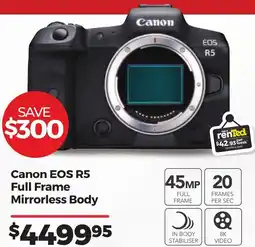 Teds Cameras Canon EOS R5 Full Frame Mirrorless Body offer