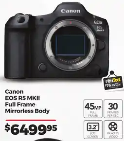 Teds Cameras Canon EOS R5 MKII Full Frame Mirrorless Body offer