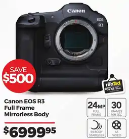 Teds Cameras Canon EOS R3 Full Frame Mirrorless Body offer