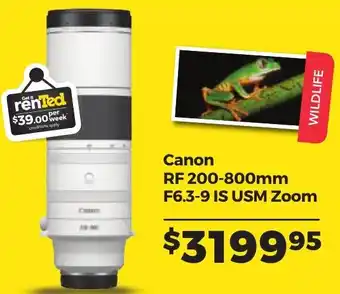 Teds Cameras Canon RF 200-800mm F6.3-9 IS USM Zoom offer